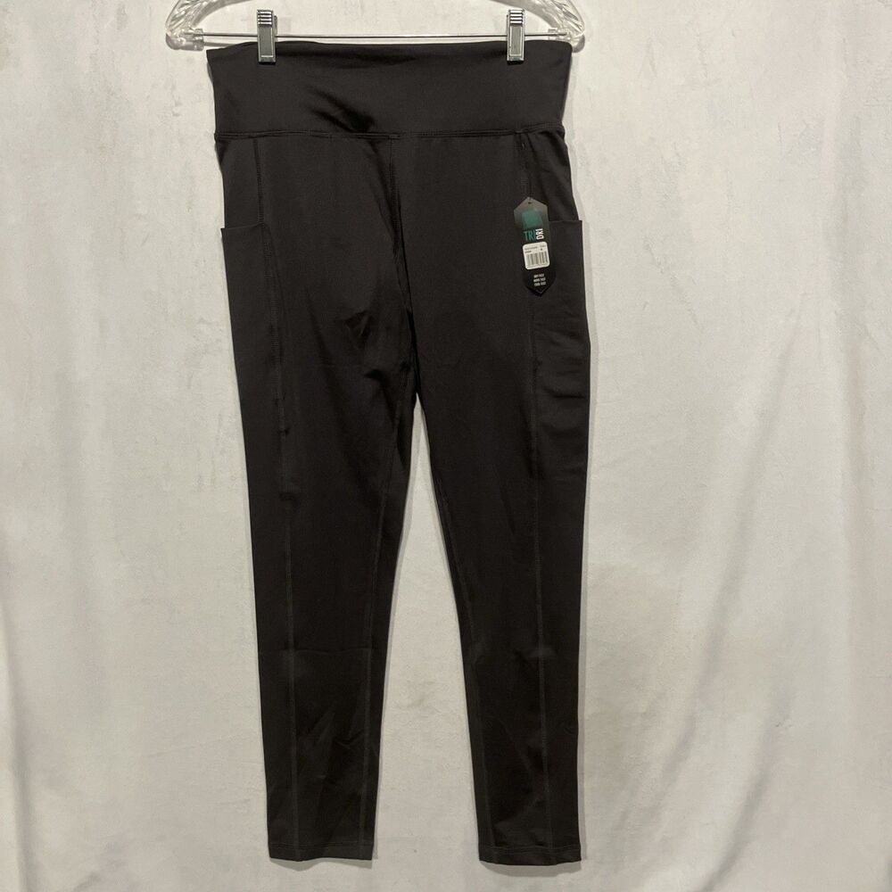 NWT TRI DRI Ladies Leggings, Compression, Performance, Gray Charcoal, Size M